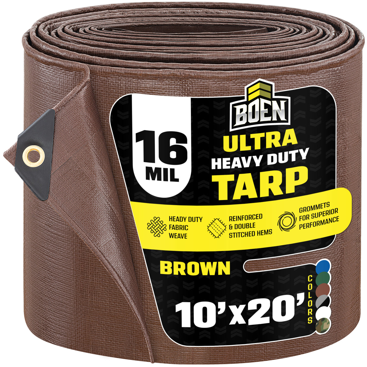 Brown Ultra Heavy Duty 16 Mil Tarp