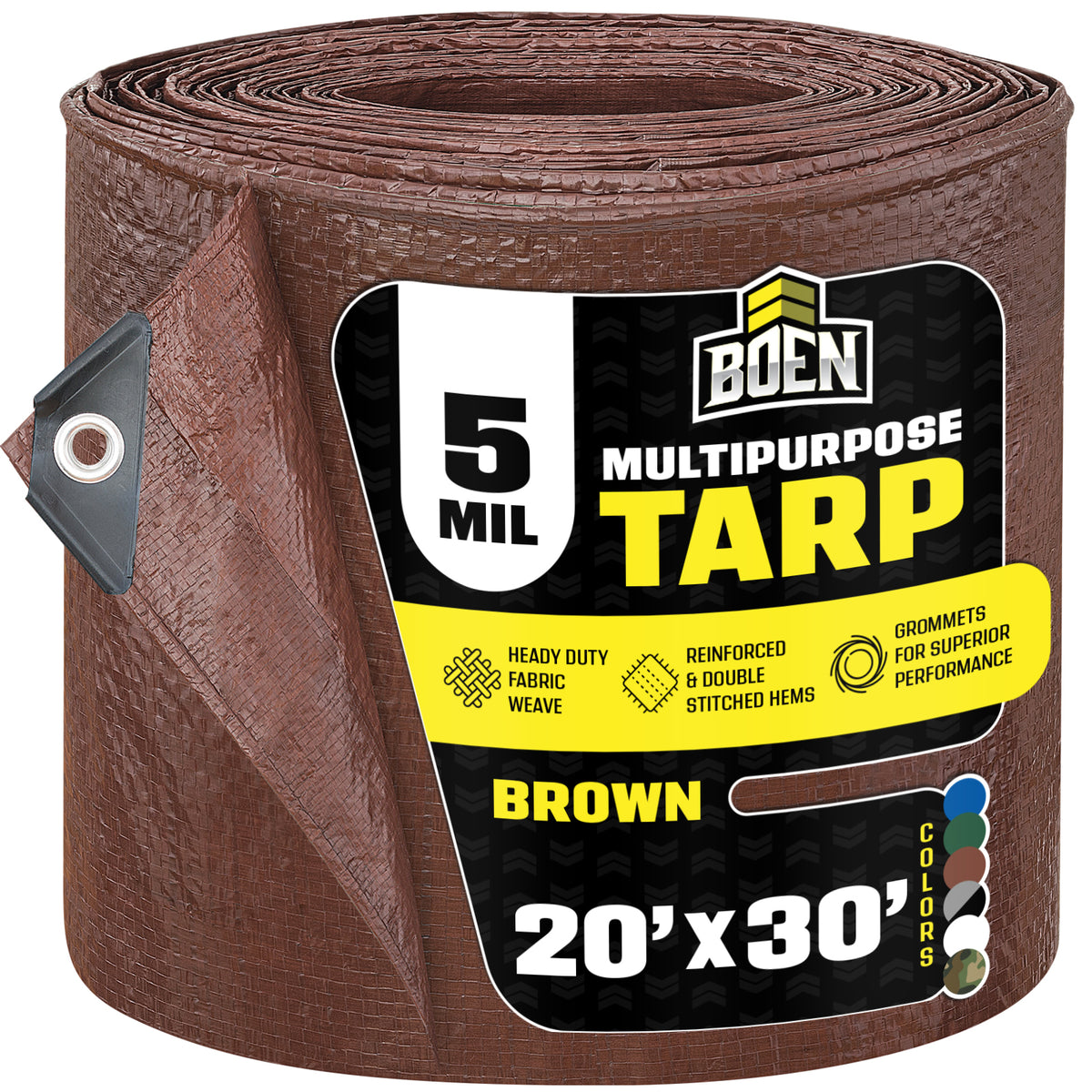 Brown All Purpose 5 Mil Tarp