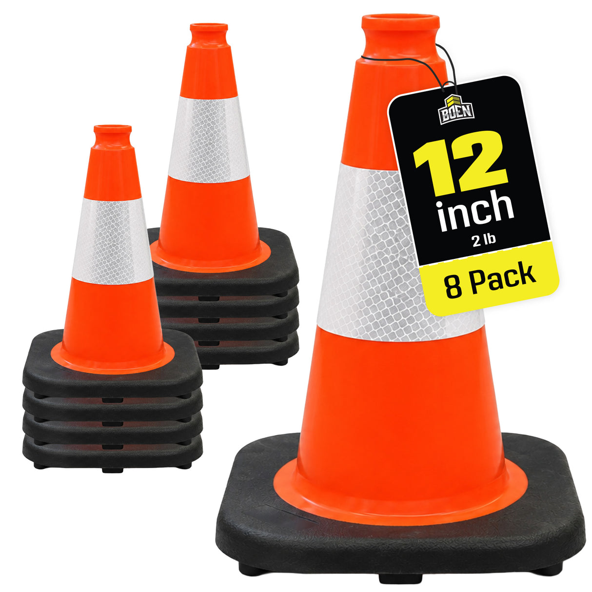 Non-Reflective 12" Traffic Cones Pallet