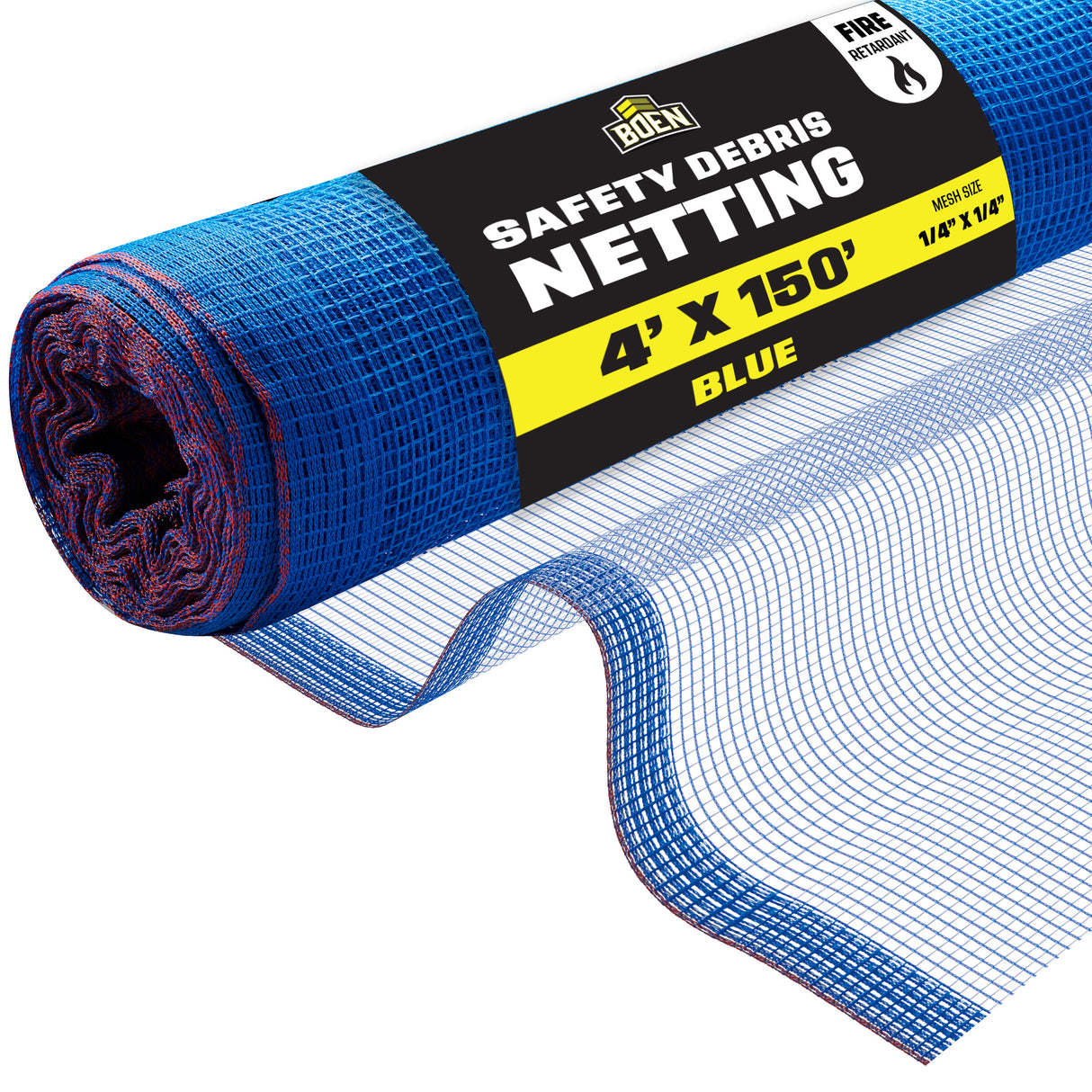 BOEN Safety Debris Netting Blue 4'x150'