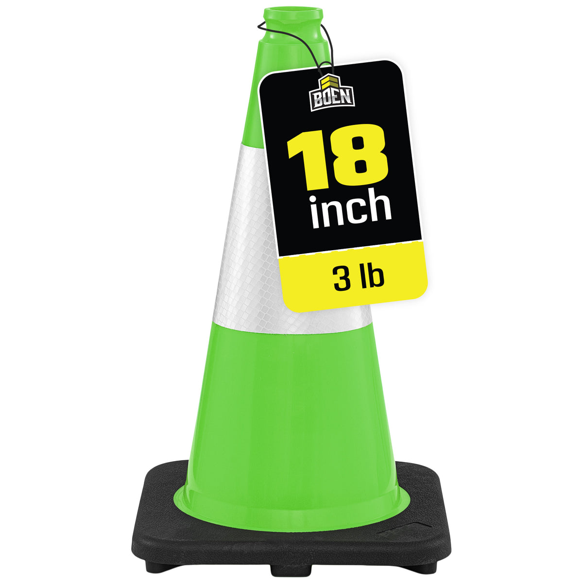 Reflective 18" Lime Traffic Cones