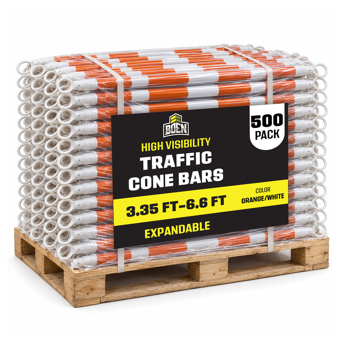 3.35' To 6.6' Retractable Traffic Cone Bar