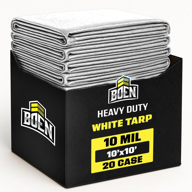 White Heavy Duty 10 Mil Tarp Case