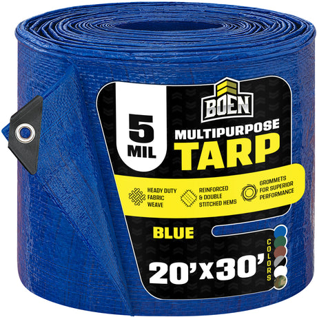 Blue All Purpose 5 Mil Tarp