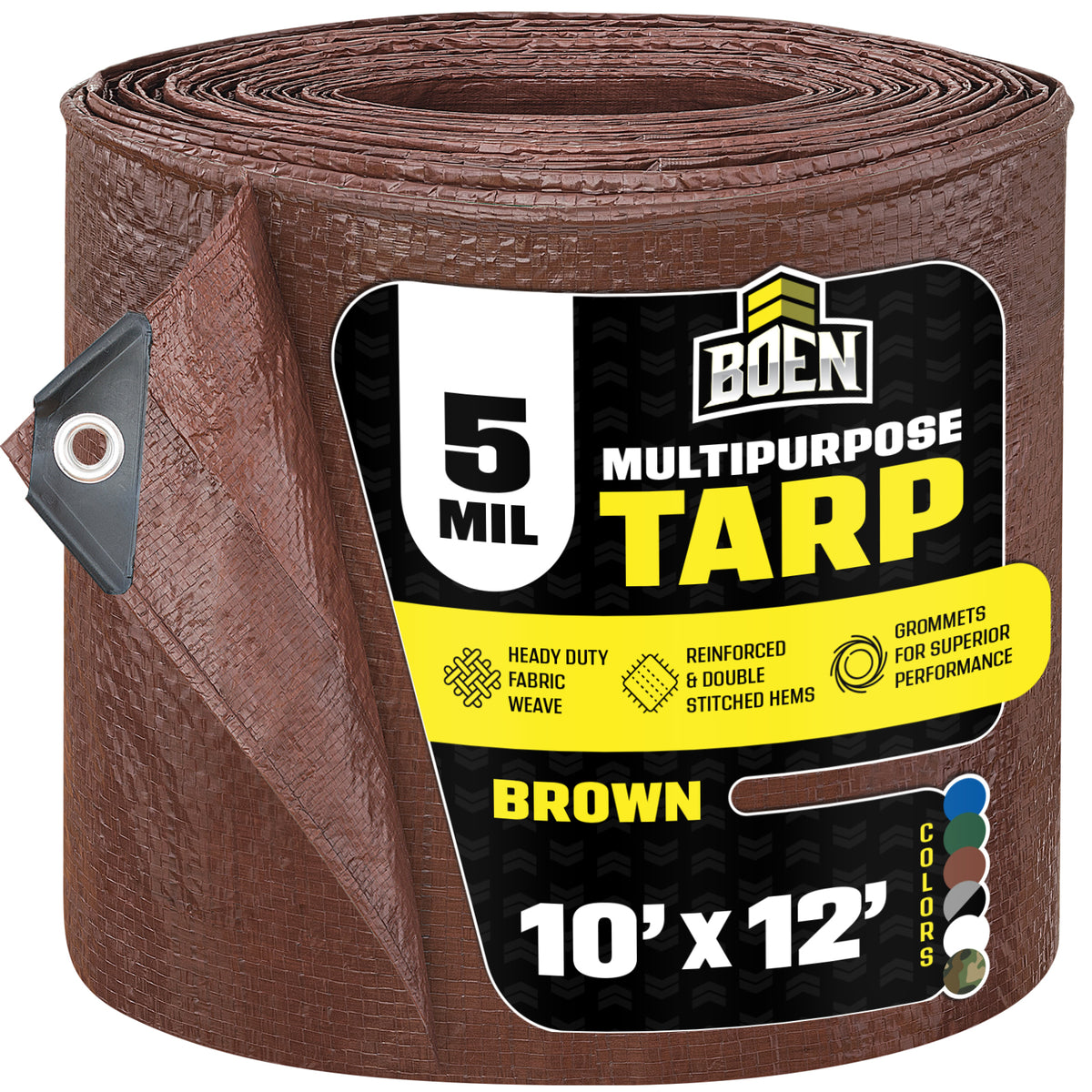 Brown All Purpose 5 Mil Tarp