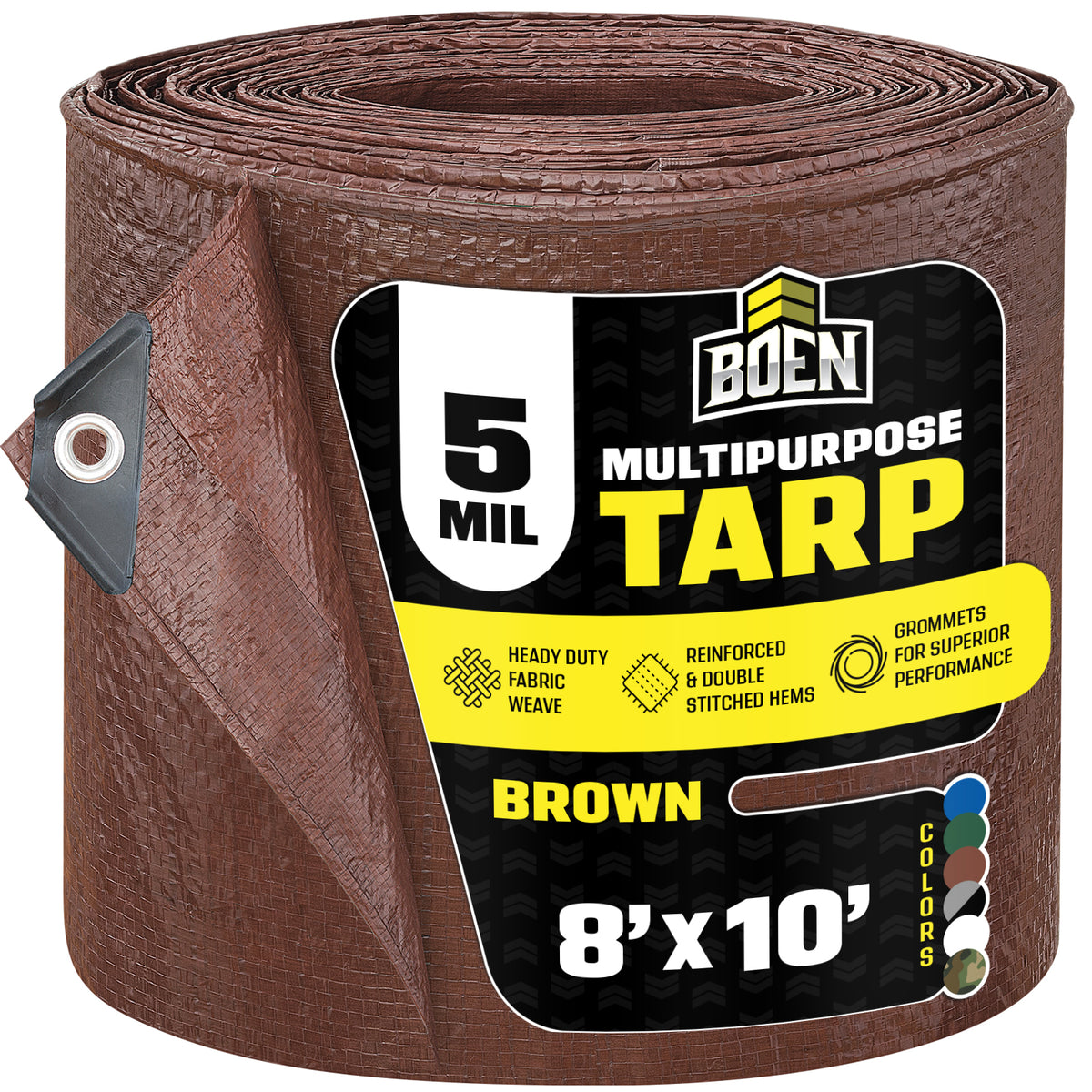 Brown All Purpose 5 Mil Tarp