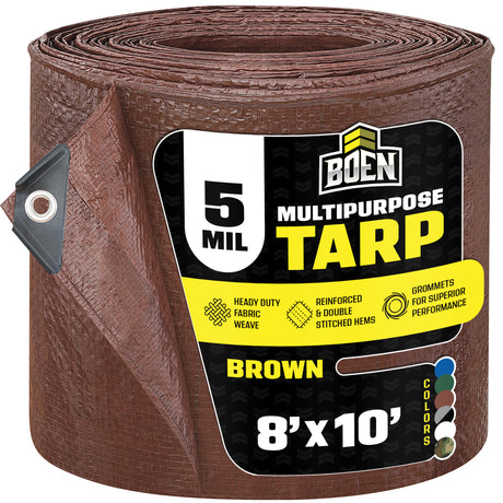 Brown All Purpose 5 Mil Tarp
