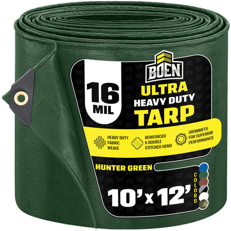 Hunter Green Ultra Heavy Duty 16 Mil Tarp