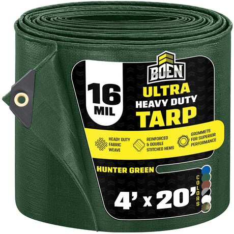 Hunter Green Ultra Heavy Duty 16 Mil Tarp