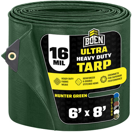Hunter Green Ultra Heavy Duty 16 Mil Tarp