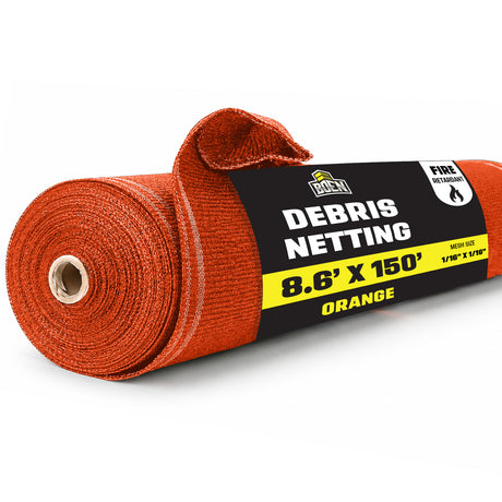 BOEN Debris Netting Orange 8.6'x150'