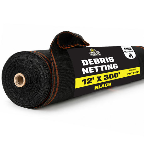 BOEN Debris Netting Black 12'x300'
