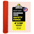 BOEN Diamond Grid Snow Fence Orange 4x50 ft