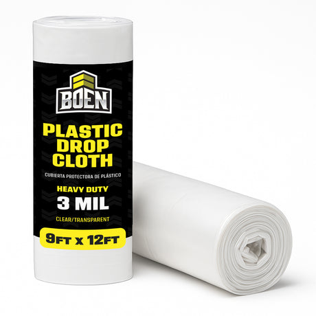BOEN Plastic Drop Cloths 9'x12' 3 Mil