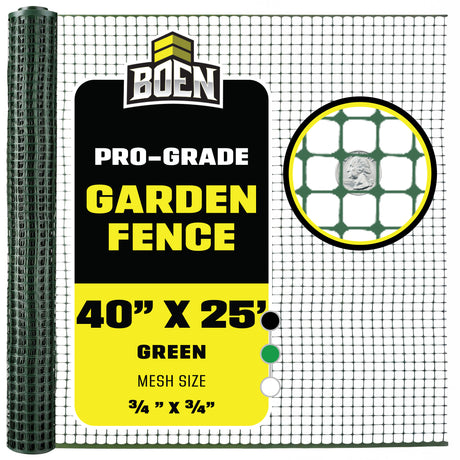 BOEN Garden Fence Green 40 inx25 ft