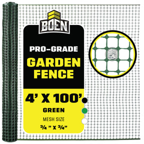 BOEN Garden Fence Green 4x100 ft