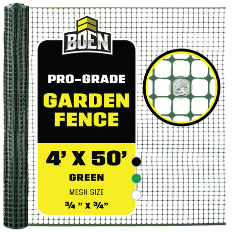 BOEN Garden Fence Green 4x50 ft