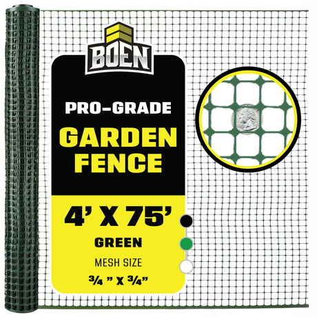BOEN Garden Fence Green 4x75 ft