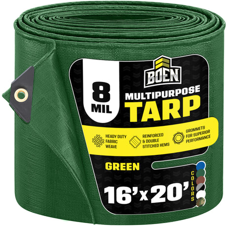 Green All Purpose 8 Mil Tarp