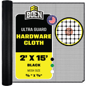 BOEN Hardware Netting Black 2x15 ft