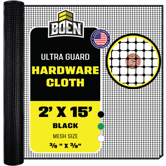 BOEN Hardware Netting Black 2x15 ft
