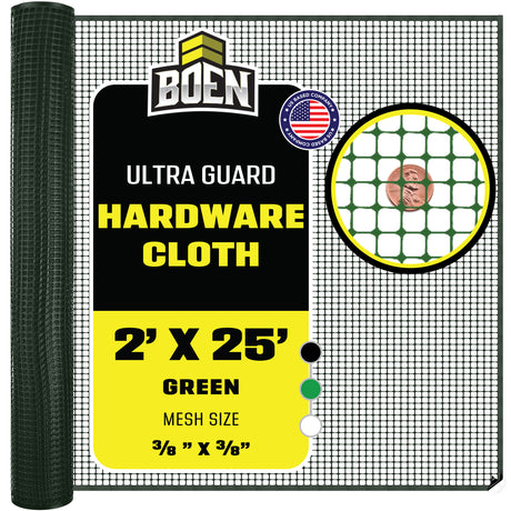 BOEN Hardware Netting Green 2x25 ft