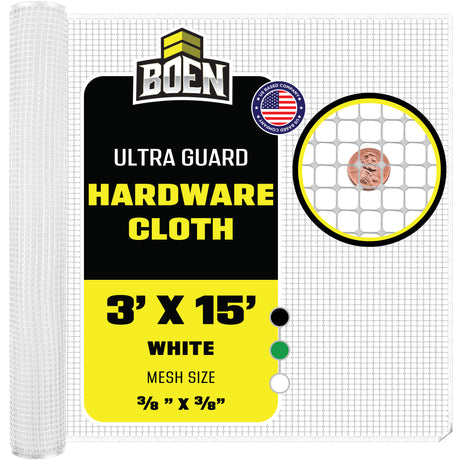 BOEN Hardware Netting White 3x15 ft