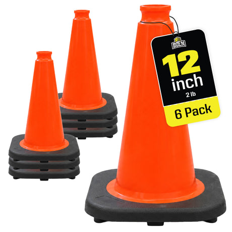 Non-Reflective 12" Traffic Cones