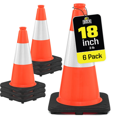 Reflective 18" Traffic Cones