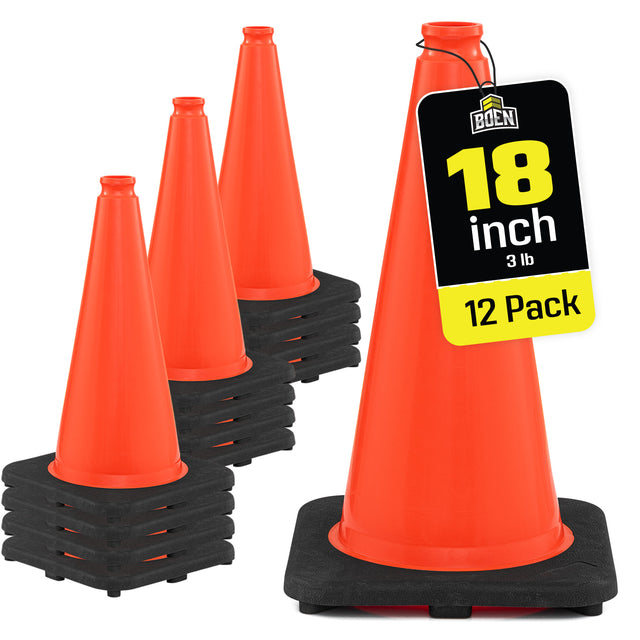 Non-Reflective 18" Traffic Cones
