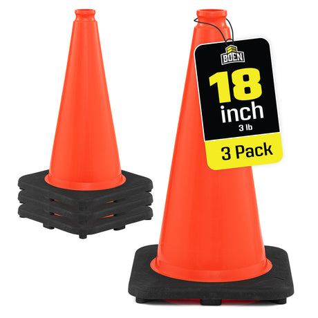 Non-Reflective 18" Traffic Cones