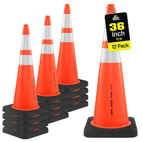 Reflective 36" Traffic Cones