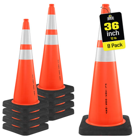 Reflective 36" Traffic Cones