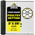 BOEN Poultry Fence Black 2x25 ft