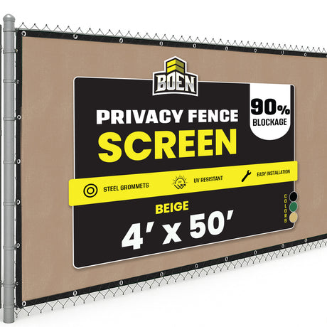BOEN Privacy Netting Beige 4'x50'
