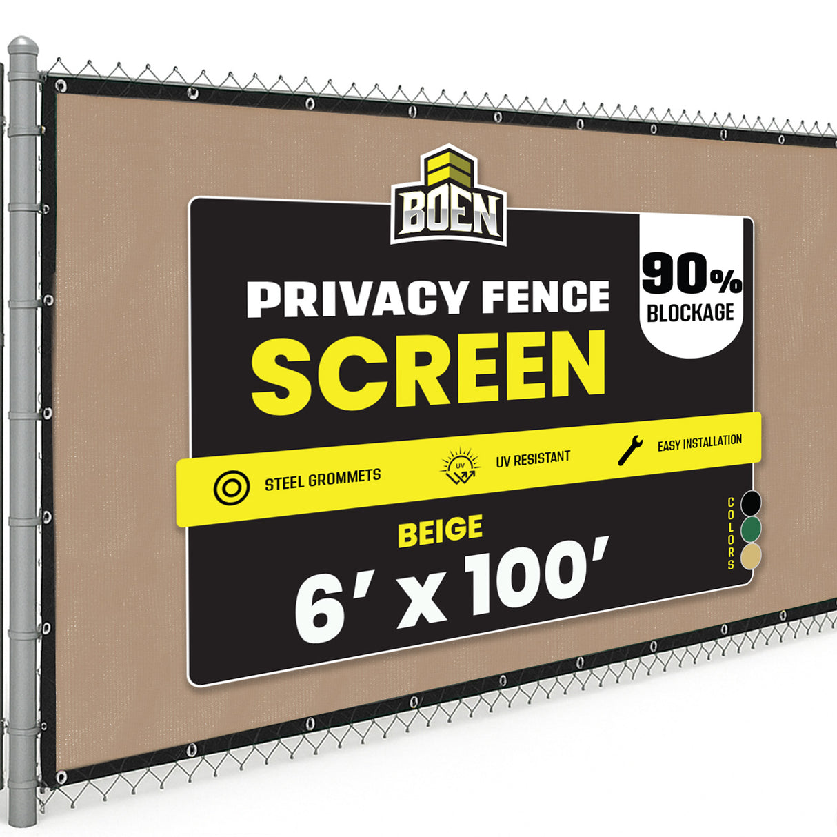BOEN Privacy Netting Beige 6'x100'