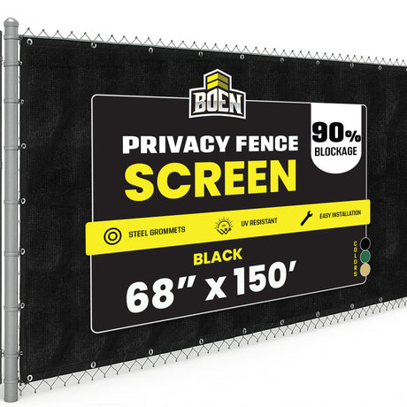 BOEN Privacy Netting Black 68"x150'
