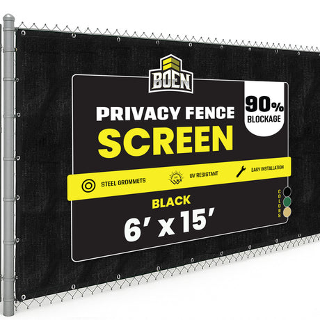 BOEN Privacy Netting Black 6'x15'