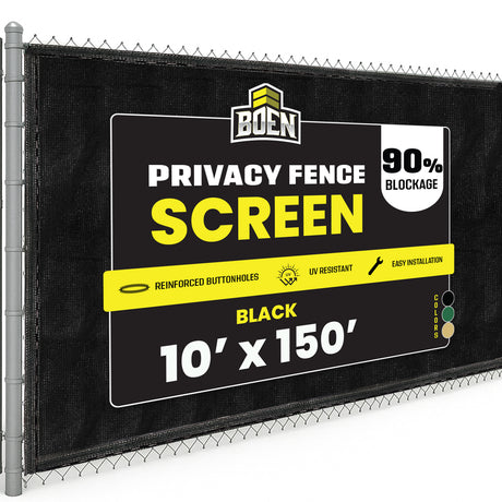 BOEN Privacy Netting Black 10'x150'