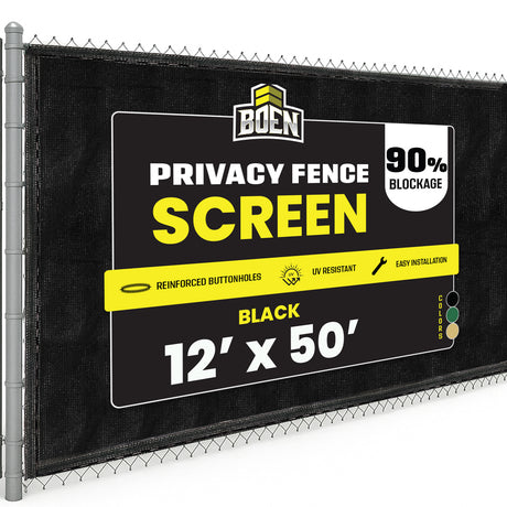 BOEN Privacy Netting Black 12'x50'