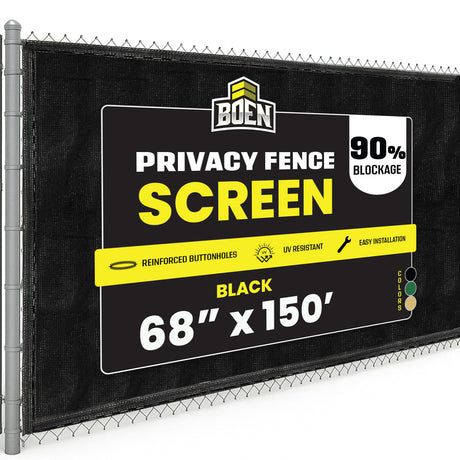 BOEN Privacy Netting Black 68"x150'