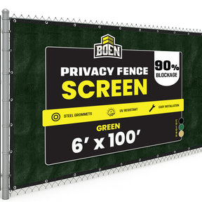 BOEN Privacy Netting Green 6'x100'