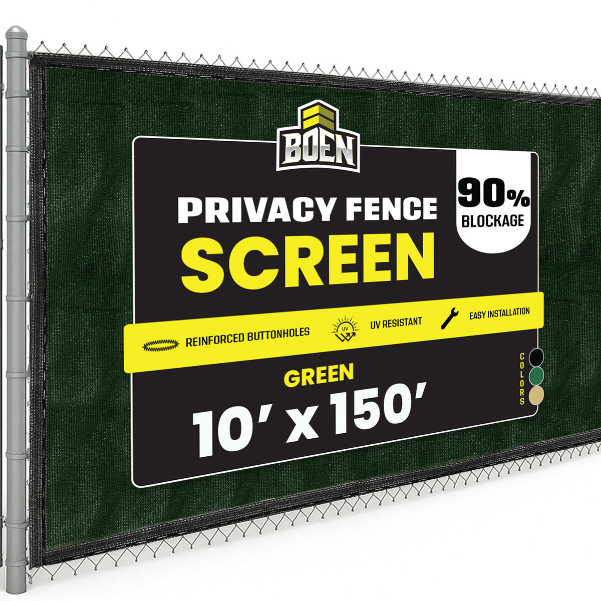 BOEN Privacy Netting Green 10'x150'