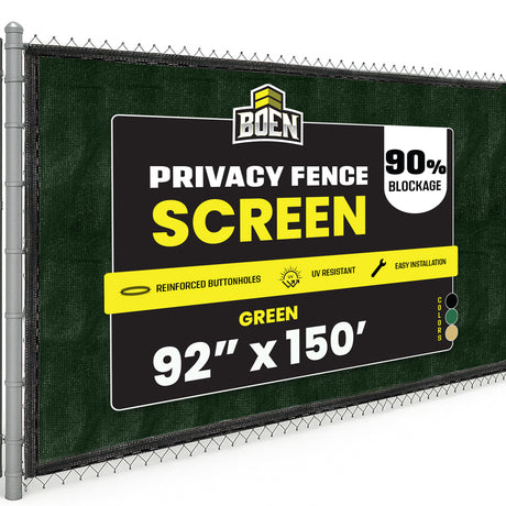 BOEN Privacy Netting Green 92"x150'