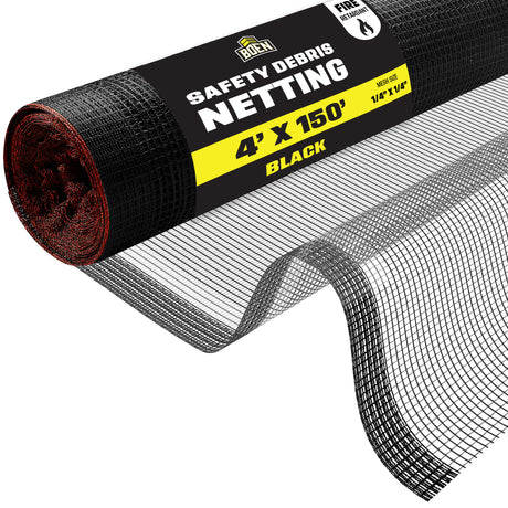 BOEN Safety Debris Netting Black 4'x150'