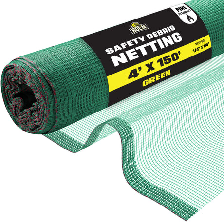 BOEN Safety Debris Netting Green 4'x150'