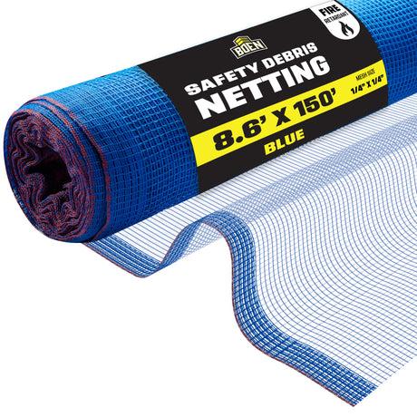BOEN Safety Debris Netting Blue 8.6'x150'
