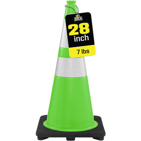 Reflective 28" Lime Traffic Cones