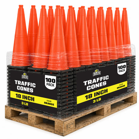 Non-Reflective 18" Traffic Cones Pallet