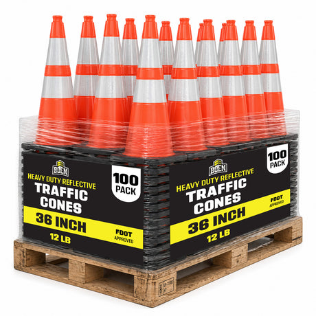 Reflective 36" Traffic Cones Pallet